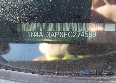 2015 Nissan Altima 2.5/2.5 S/2.5 Sl/2.5 Sv из США, поврежденный, VIN 1N4AL3APXFC274599